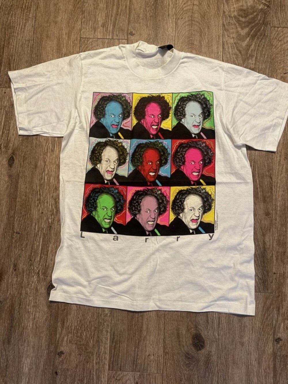 The Three Stooges 'Faces of Larry' Original/Vintage TShirt Men's Large